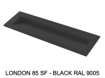Plan vasque, bassin incliné grand taille 120 cm : L 130 à 201 x P 40 à 51 cm, finition lisse mate, 10 couleurs au choix, , résine Akrytan® teinté dans la masse, Livraison Offerte.